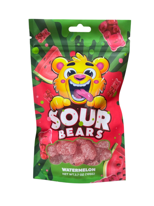 Sour Bears - Watermelon Flavor (3.7oz)- 12 Count